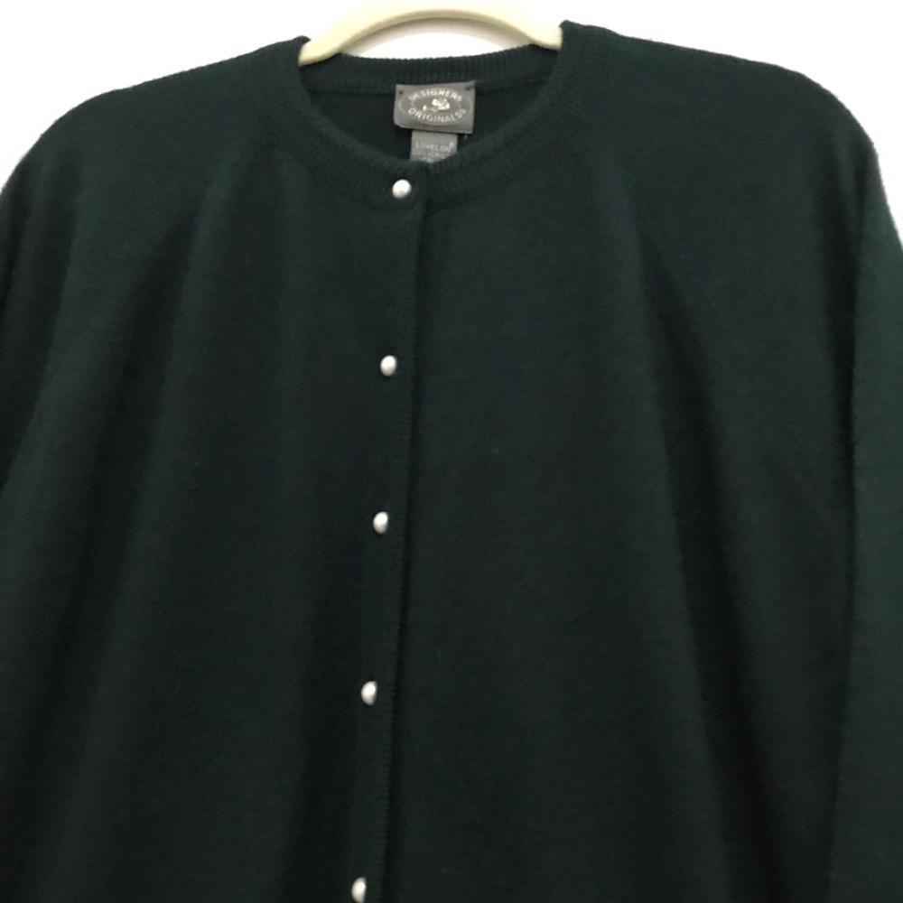 Designers Original Luxelon Dark Green Sweater Size XL - Picture 2 of 5